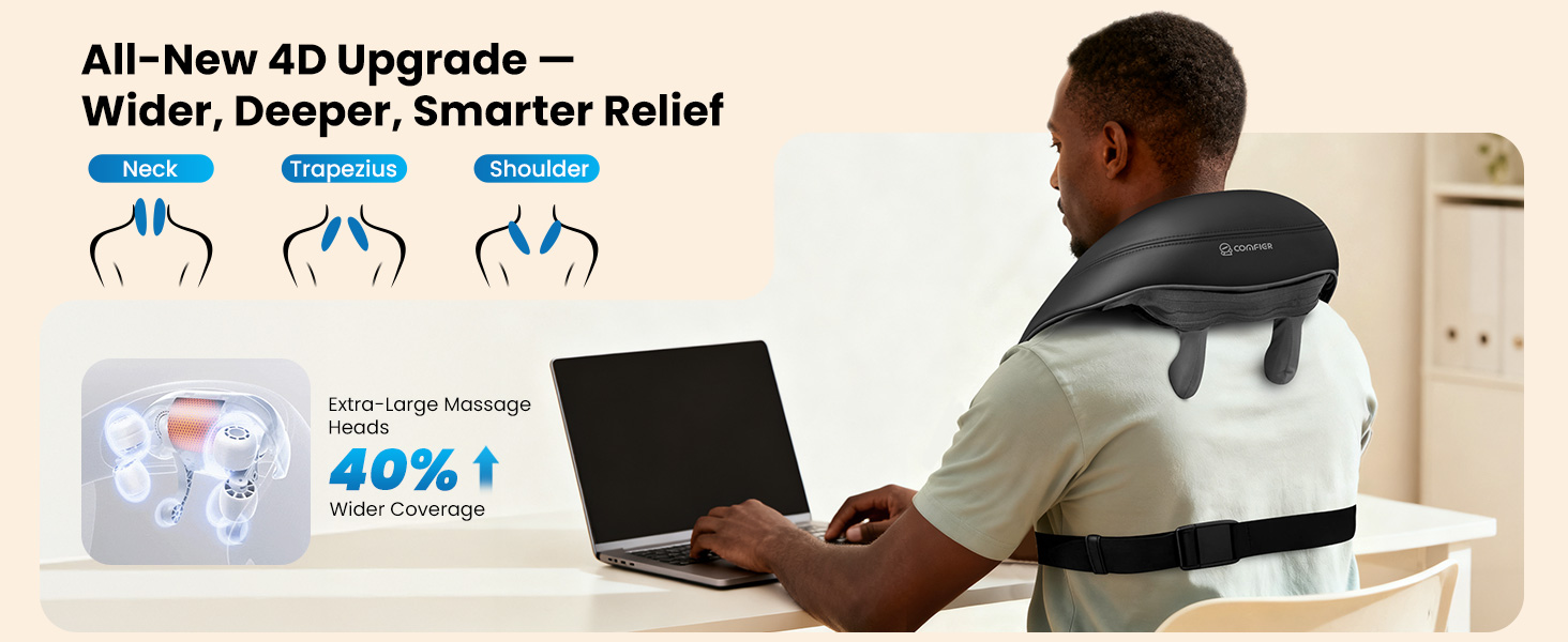 neck massager for pain relief deep tissue