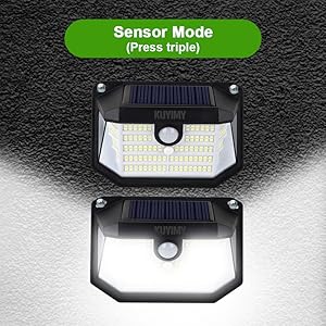 Sensor Mode (press triple)