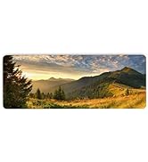 Great Smoky Mountains Mouse Pad, Large Extended Computer Mouse Mat with Non-Slip Base and Stitche...