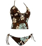 Whimsy Beach Swimsuit 2000s Vacation Going Out Outfits Sexy Vintage Summer Set 2 Pieces Y2k Flora...