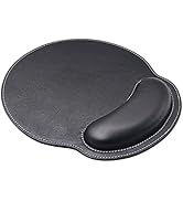 eyscar Leather Mouse Pad Wrist Support Ergonomic Memory Foam - Lightweight Rest Nonslip Mousepad ...