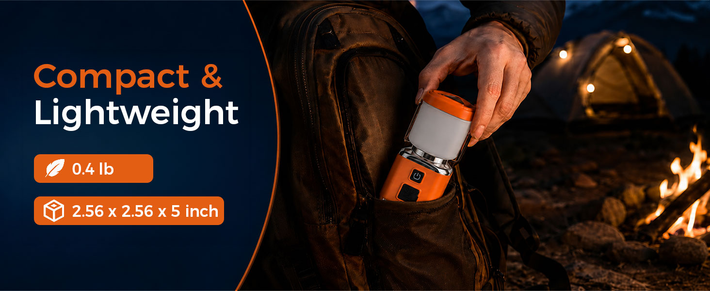 Compact &amp;amp; Lightweight Design of Portable Lights for Camping