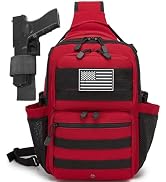 ATBP Tactical Sling Backpack Holster Range Shoulder Bag 15L Crossbody Bag Water Bottle Holder Rad...