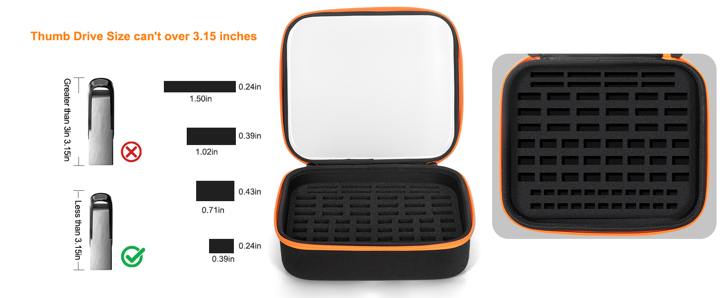 flash drive case usb storage case usb drive case usb flash drive storage case