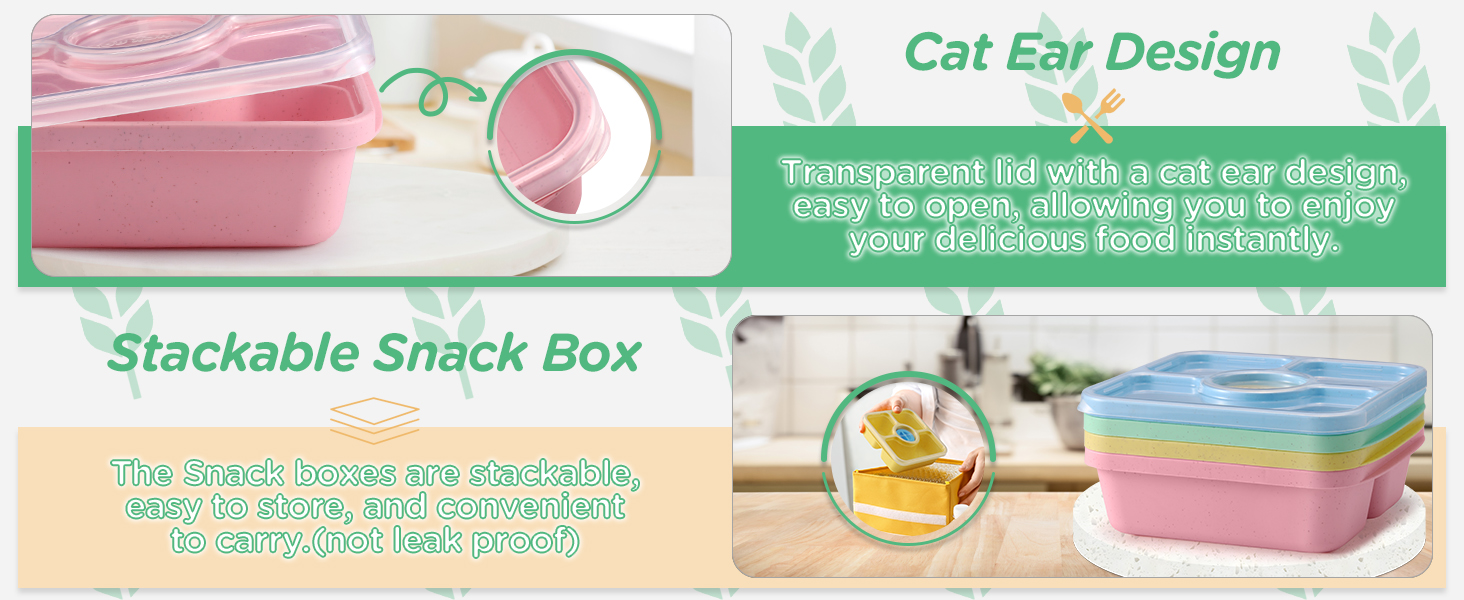 stackable snack containers for kids
