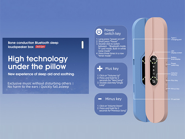 Pillow Speaker for Sleeping