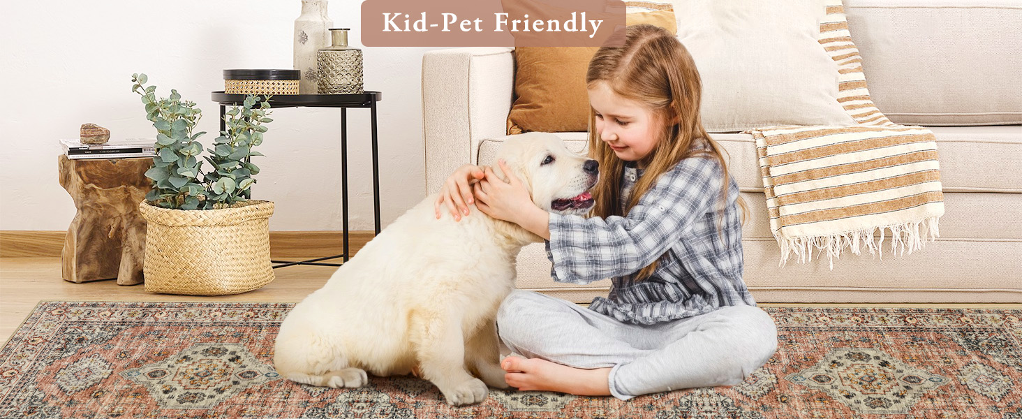 kid&amp;pet friendly rug