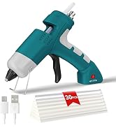 HHieratic 20W Cordless Hot Glue Gun with Type-C Charger,Fast Heating Mini Glue Gun and Sticks Set...