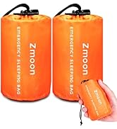 Zmoon Emergency Sleeping Bag Survival Bag, Portable Waterproof Thermal Bivy Sacks,Bivvy Bags,Camp...