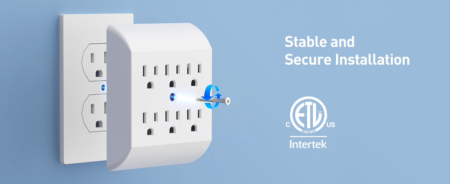 360° Rotating Flat Plug Short Extension Cord