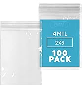 Clear Plastic Reusable Zip Bags - Bulk GPI Pack of 100 2