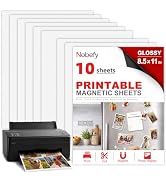 Nobefy 10 Pack Printable Magnetic Sheets, Magnetic Paper, Glossy | magnetic paper printable, Magn...