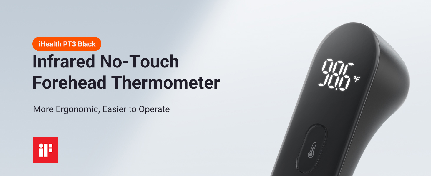 iHealth No Touch Forehead Thermometer for Adults, Kids, Babies