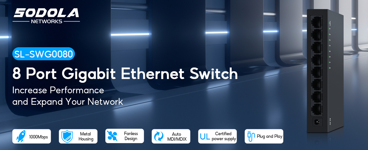 8 port gigabit Switch