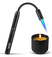LcFun Torch Lighter Refillable Butane Lighters with Flexible Long Neck and Visible Fuel Window, W...