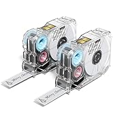 Phomemo A30 P15 Label Maker Clear Long Tape, Black on Transparent Tape, Strong Adhesion Sticker S...