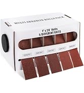 TOPZEA 5 Grits Emery Cloth Rolls with Dispenser, 150/240/ 320/400/ 600 Grits 1" x 20 Ft Abrasive ...