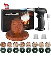 Cocktail Smoker Kit with Torch – 8 Flavors Wood Chips Old Fashioned Drink Smoker Kit, Whiskey Smo...