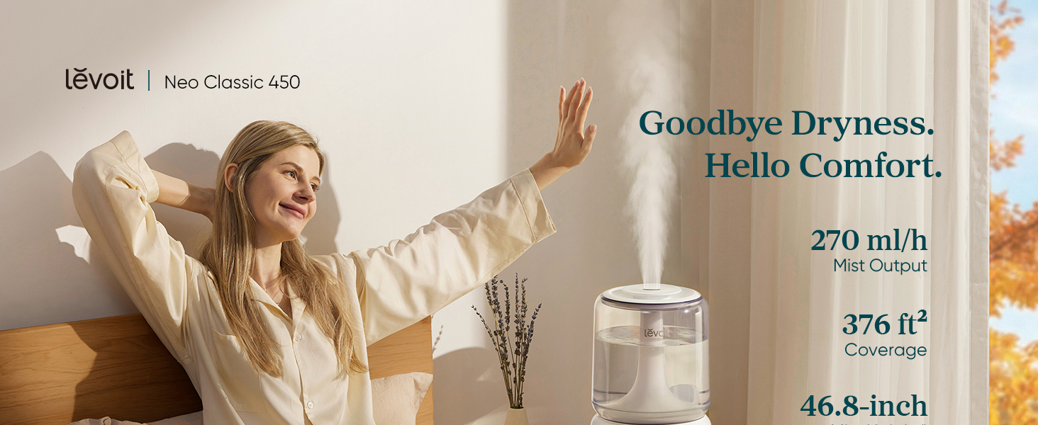 High-efficiency humidification: experience the comfort by Levoit.