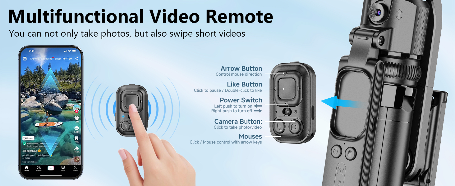 iPhone Tripod Holder with Remote