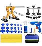Sigoobal Car Dent Puller Kit, 45pcs Paintless Dent Removal Kit, Car Dent Repair Kit with Golden L...