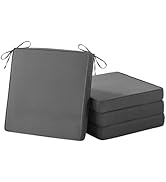 IASEAHK Outdoor Chair Cushions Set of 4, Waterproof Patio Chair Cushions, 19