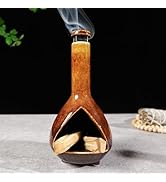 MOUGIGI Premium Ceramic Palo Santo Holder - Mini Chiminea for Sage &amp; Incense - High-Temperature (...