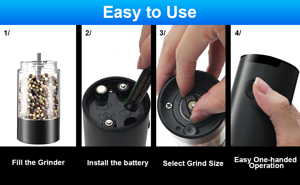 electric pepper grinder set