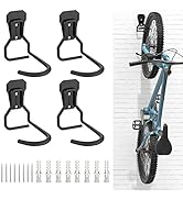 Housolution Bike Wall Mount with Fixed Hook, [4 Pack] Heavy Duty Bike Storage Rack, Bike Rack Ver...