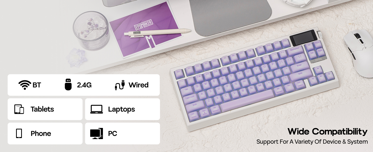 G84 PRO Mechanical Keyboard with Silicone Keycaps