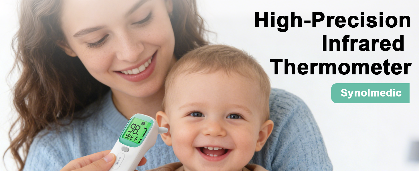 FSA Thermometer HSA for Kids and Adults - Baby Ear Forehead, Infrared Digital Thermometers