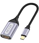 USB C to HDMI Adapter, 4K USB Type-C to HDMI Adapter [Thunderbolt 4/3Compatible] with iPhone 15/1...