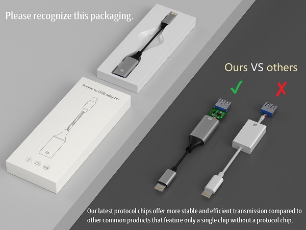 Lightning to USB adapter