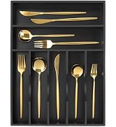 oridom Kitchen Bamboo Silverware Organizer, Kitchen Drawer Organizer - Utensil Holder and Cutlery...