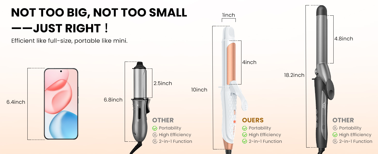 dual voltage curling iron