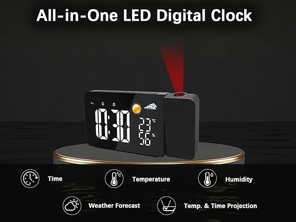 projection clock