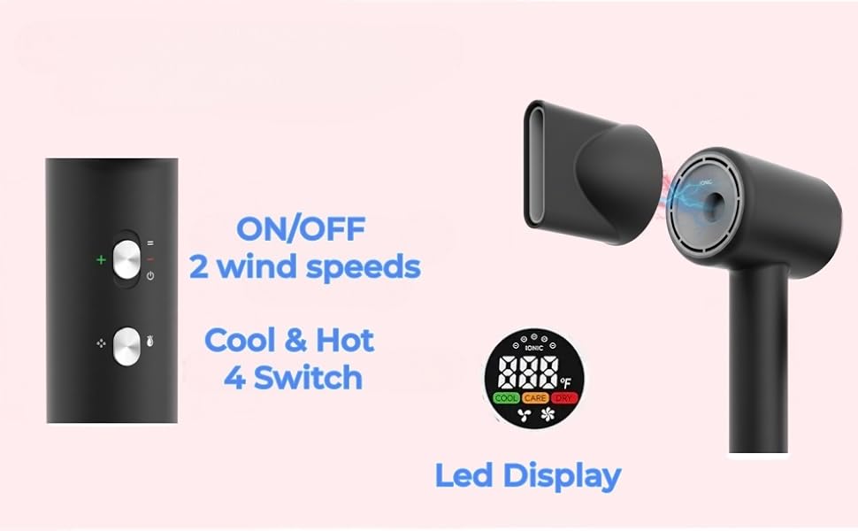 ON/OFF 2 wind Speeds,Cool &amp;amp;Hot Switch