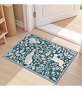 Vintage Living Room Area Rug 2x3 - Large Soft Washable Oriental Traditional Distressed Farmhouse ...