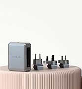 Satechi 145W GaN Travel Charger, 4-Port GaN USB C Charger, 2 USB-C PD 3.1, Fast Charging Travel S...