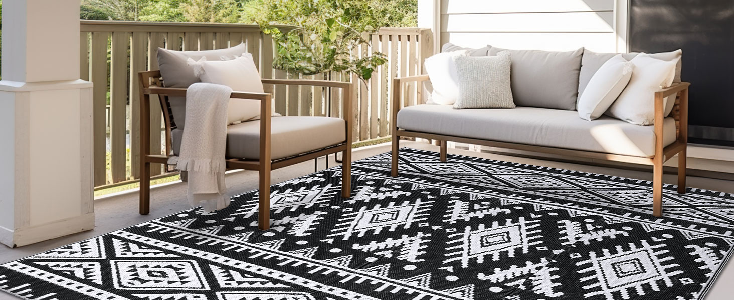 outdoor rug in patio
