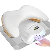 Arm Rest for Nails Tech, Nail Arm Rest Cushion with Nail Table Mat, U Shaped Nail Rest, Hand Rest...