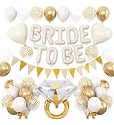 Sand White Bachelorette Party Decorations, Nude White Bride To Be Bridal Shower Balloons Decorati...