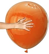 KAWKALSH Orange Big Balloons 32pcs, 18 Inch Large Latex Giant Heavy Duty Balloons for Birthday We...