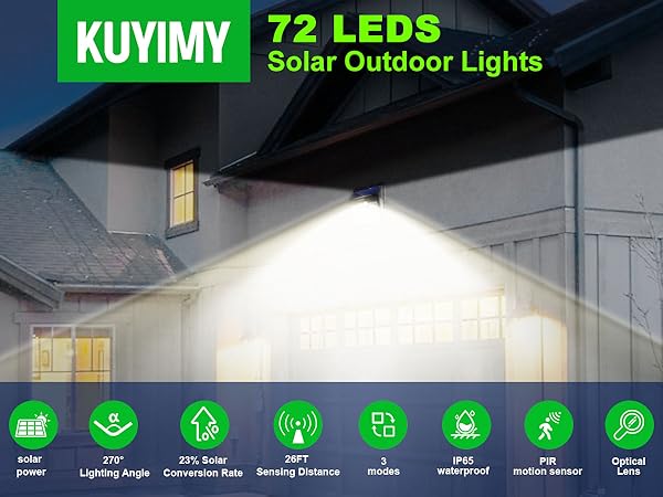 solar lights that stay on all night; wireless motion sensor light outdoor; solar garden lights