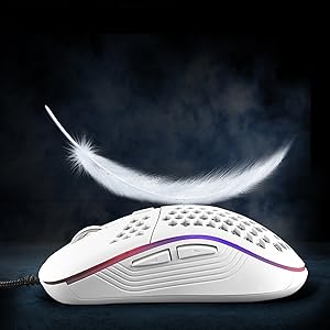 wihte mouse lightweight