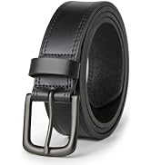 VATAN Men's Genuine Leather Casual Every Day Jeans Belts, Handmade Men Leather Belt with Gift Box