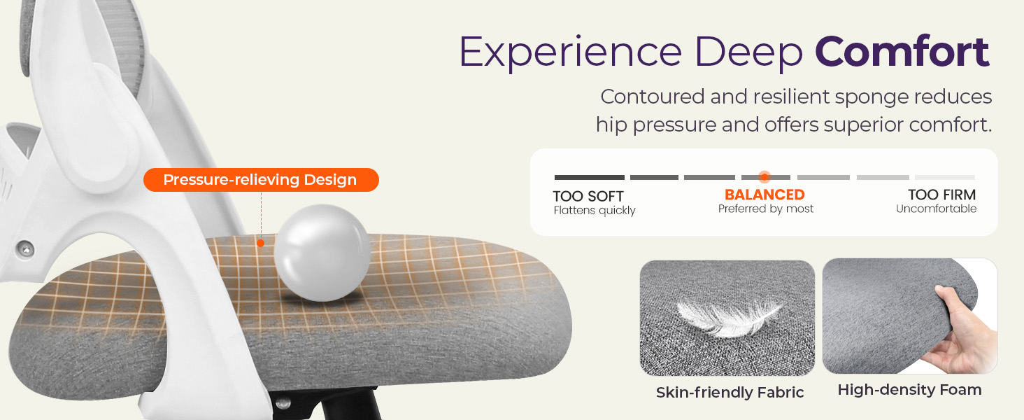 Bionic-Curved Design Chair for Support