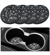 Tyhaui 4 Pack Bling Car Cup Holder Coasters, 2.75 Inch Full Crystal Rhinestone Car Cup Holder Ins...