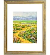 Golden State Art,12x16 Ornate Picture Frame for 8.5x11 Photo with Mat or 12 x 16 Prints without M...
