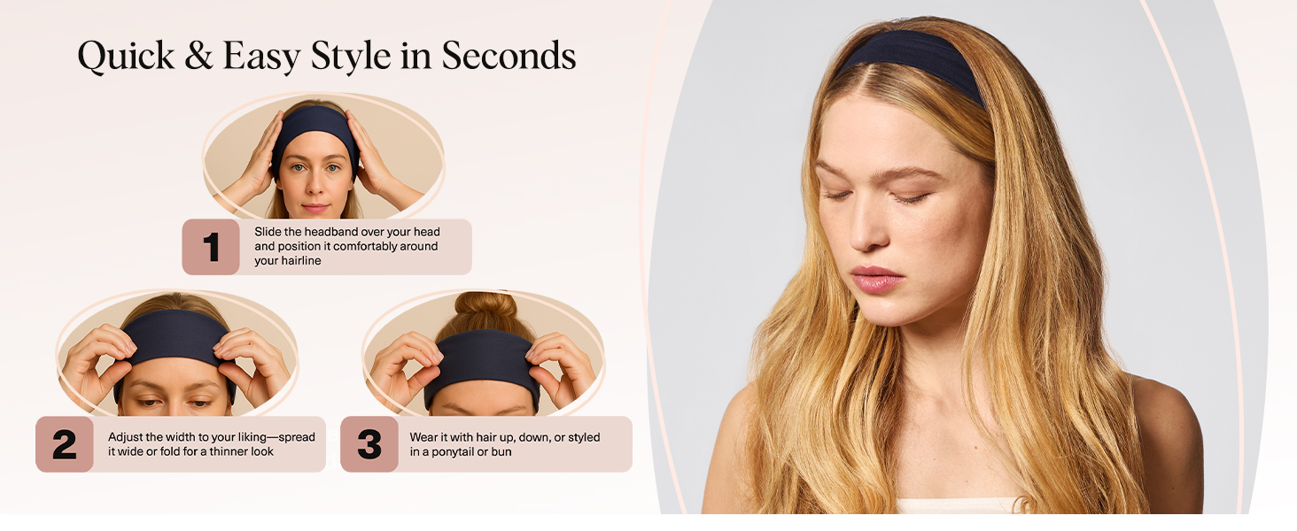Kitsch Wide Headbands for Women for Workout, Yoga, Gym,Running, Exercise Stretchy Head Bands Sedona